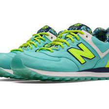 Incaltaminte Femei New Balance 574 Luau Blue Light with Light Lime Yellow Navy