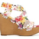 Incaltaminte Femei Fergalicious Libby Wedge Sandal WhitePink Floral