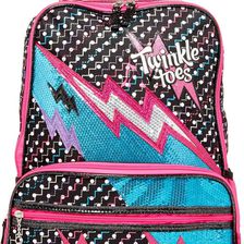 SKECHERS Light-Up Twinkle Toes Backpack BLACK-PINK