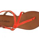 Incaltaminte Femei Kelly Katie Trista Suede Flat Sandal Orange