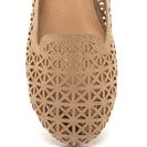 Incaltaminte Femei CheapChic Stand Tall Cut-out Faux Suede Flats Natural