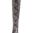 Incaltaminte Femei Diane Von Furstenberg Gladyss Snake-Embossed Tall Boot GREY EMBOSSED PYTHON
