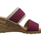 Incaltaminte Femei Rockport Garden Court Buckled Slide Deep Berry Embossed Nubuck