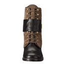 Incaltaminte Femei See by Chloe Suede Flat Leather Lace Up Bootie BlackGrey