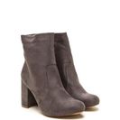 Incaltaminte Femei CheapChic Stacked In Your Favor Chunky Booties Grey