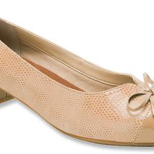 Ros Hommerson Tawnie Nude Lizard Print/Patent