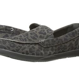 Incaltaminte Femei Crocs Walu Leopard Leather Loafer Light GreyGraphite