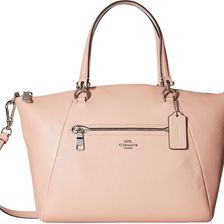 COACH Pebbled Prairie Satchel SV/Blush