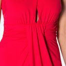 Rochie cu aspect suprapus la piept 