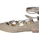 Incaltaminte Femei Pierre Balmain Lace-Up Ballet Flats Mouse Grey