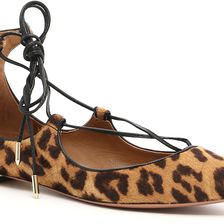 Aquazzura Christy Ballerinas CARAMEL LEO