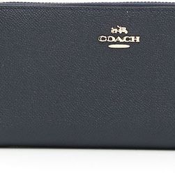 COACH Accordion Zip Wallet LI/MIDNIGHT NAVY