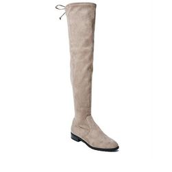 Incaltaminte Femei GUESS Simplee Over-The-Knee Boots light gray fabric