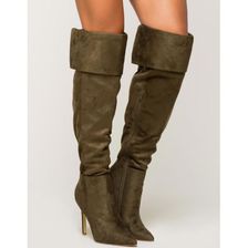 Incaltaminte Femei CheapChic Get It Straight Boot Olive