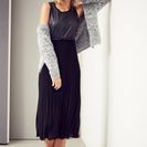 Rochie midi cu pliseuri 