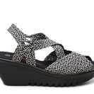 Incaltaminte Femei Bernie Mev Lexa Polka Dot Wedge Sandal BlackWhite