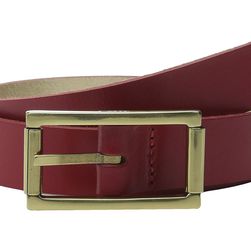 Fossil Reversible Roller Buckle Belt Real Red/Champagne