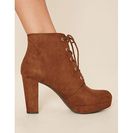 Incaltaminte Femei Forever21 Faux Suede Platform Ankle Boot Cocoa