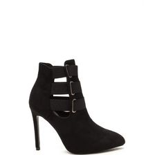 Incaltaminte Femei CheapChic Three Pointer Elastic Strap Booties Black