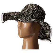 Accesorii Femei BCBGeneration Sheer Edge Floppy Hat Black