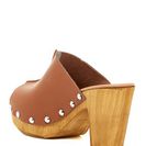 Incaltaminte Femei Charles David Cari Open Toe Platform Clog TOBACCO