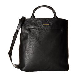 McQ Top Handle Bag Black Grainy Leather
