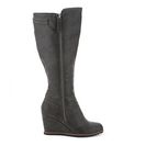 Incaltaminte Femei Crown Vintage Emma Wide Calf Wedge Boot Pewter