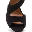 Incaltaminte Femei CheapChic Sneak A Peek Cut-out Faux Suede Heels Black