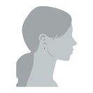 Bijuterii Femei Vince Camuto Pave Crystal Baguette Front Back Earrings Rose GoldCrystal