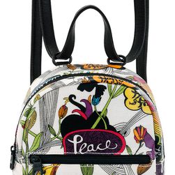 Sakroots Artist Circle Mini Crossbody Backpack Optic Peace Print