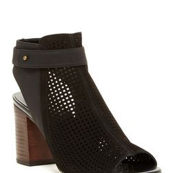 Incaltaminte Femei 14th Union Tracey Perforated Ankle Strap Heel BLACK