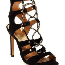 Incaltaminte Femei Dolce Vita Howie Lace-Up Sandal BLACK SUEDE