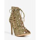 Incaltaminte Femei CheapChic Frida Knotted Up Bootie Olive