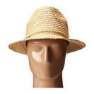 Accesorii Femei San Diego Hat Company RHF6117 Fedora Hat with Turquoise Trim Natural