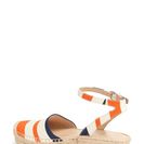 Incaltaminte Femei Franco Sarto Lariza Espadrille Wedge Sandal ORANGE-NAVY