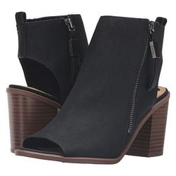 Incaltaminte Femei Sam Edelman Kammi Black Shrunken NubuckSaffiano Nubuck