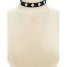 Bijuterii Femei Forever21 Velour Rhinestone Choker Greenclear
