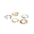 Bijuterii Femei GUESS Mixed-Metal Midi Ring Set multi