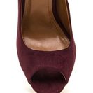 Incaltaminte Femei CheapChic Chic Date Chunky Peep-toe Heels Burgundy