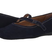Trotters Simmy Navy Cow Suede Leather