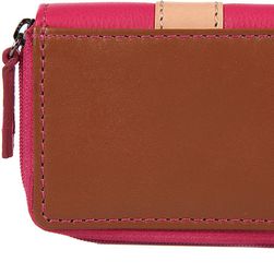 La Martina Leather Coin Case Holder Matias Pink