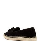 Incaltaminte Femei Steve Madden Tassee Smoking Flat BLACK SUEDE