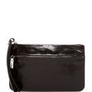 Accesorii Femei Hobo Carley Leather Zip Wristlet BLACK