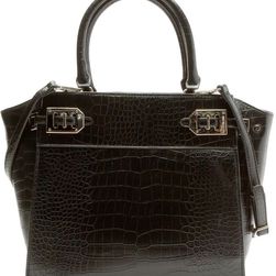 Nine West Gleam Team Large Satchel Black
