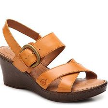 Incaltaminte Femei Born Mirabella Wedge Sandal Orange