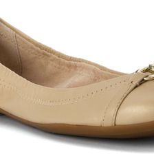 Ralph Lauren Betsy Parchment Pearlized Cowhide