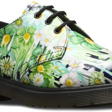 Dr. Martens 1461 3-Eye Shoe Green Paint Slick Backhand