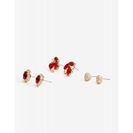Bijuterii Femei CheapChic All That Rhinestone 3pair Earring Red