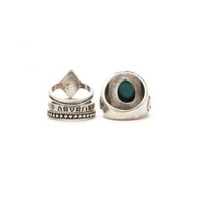 Bijuterii Femei Forever21 Faux Stone Ring Set Bsilvergreen