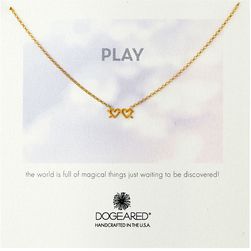 Dogeared Play Heart Sunglasses Necklace Gold Dipped
